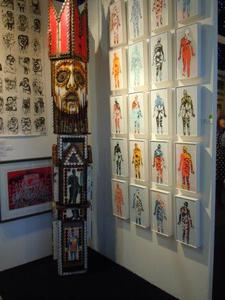Artizan at Affordable Art Show 2013 with Jim Sanders work
