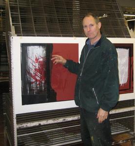 Martyn Brewster with ‘Night Garden I’