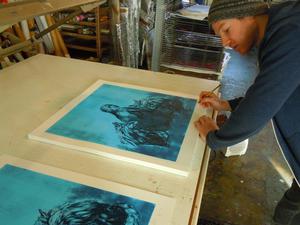 John Simpson signing ‘Nocturne’